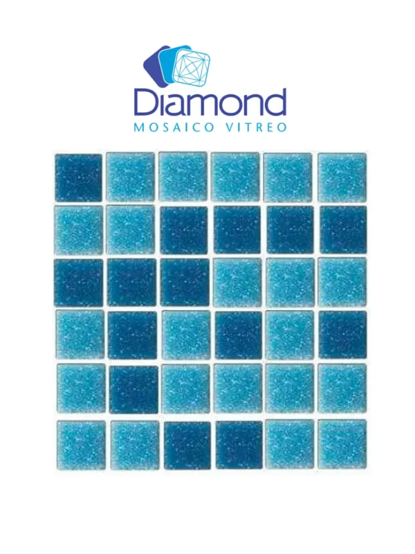 mosaico veneciano mezcla baltico 2×2 diamond