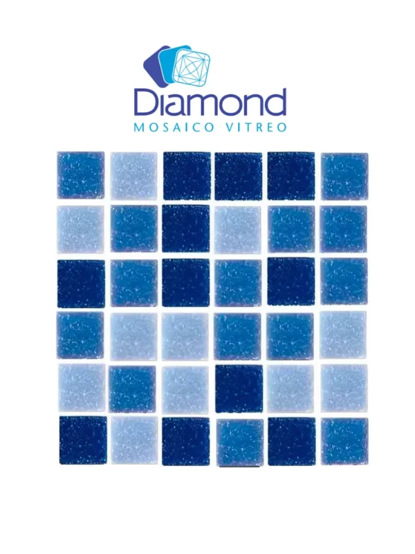 mosaico veneciano mezcla blue moon 2×2 diamond