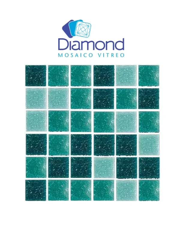 mosaico veneciano mezcla river wave 2×2 diamond