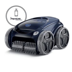 Robot de limpieza para alberca diseñado para mantener el agua limpia y reducir el tiempo de mantenimiento. Aspira residuos, polvo, hojas y partículas acumuladas en el fondo y las paredes de la piscina, mejorando la calidad del agua y optimizando el funcionamiento del sistema de filtración. Ideal para albercas residenciales, comerciales, hoteles, escuelas y centros deportivos.