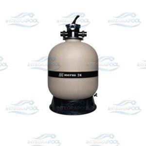 El filtro Merus de 24 pulgadas ofrece una excelente capacidad de filtración para albercas residenciales y comerciales pequeñas. Fabricado con materiales resistentes a la corrosión y diseñado para brindar un flujo constante de agua, ayuda a mantener el agua limpia, cristalina y libre de impurezas. Ideal para sistemas de filtración con arena o medio filtrante de vidrio AFM.