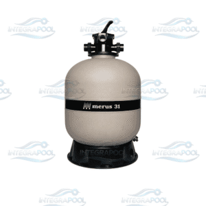 Filtro de Arena Merus 31" para Alberca Los filtros de arena Merus están diseñados para ofrecer la combinación ideal para el mantenimiento del agua de la alberca, proporcionando una operación continua, agua cristalina y un mantenimiento mínimo. Su diseño robusto y eficiente garantiza un excelente desempeño en sistemas de filtración para albercas residenciales y comerciales.