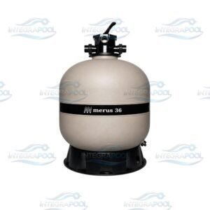 Los filtros de arena Merus están diseñados para ofrecer la combinación ideal para el mantenimiento del agua de la alberca, brindando una operación continua, agua cristalina y un mantenimiento mínimo. El Filtro Merus de 36 pulgadas es una excelente opción para sistemas de filtración de alto rendimiento en albercas residenciales de gran tamaño, comerciales y proyectos que requieren un mayor caudal de filtración.