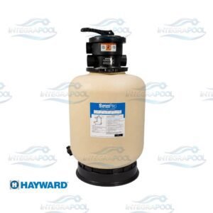 Filtro de Arena Hayward SwimPro 19" para albercas residenciales y comerciales. Cuenta con un tanque de alta resistencia y sistema de filtración eficiente para mantener el agua limpia y cristalina con un mantenimiento sencillo. Compatible con arena sílica o medio filtrante de vidrio AFM.